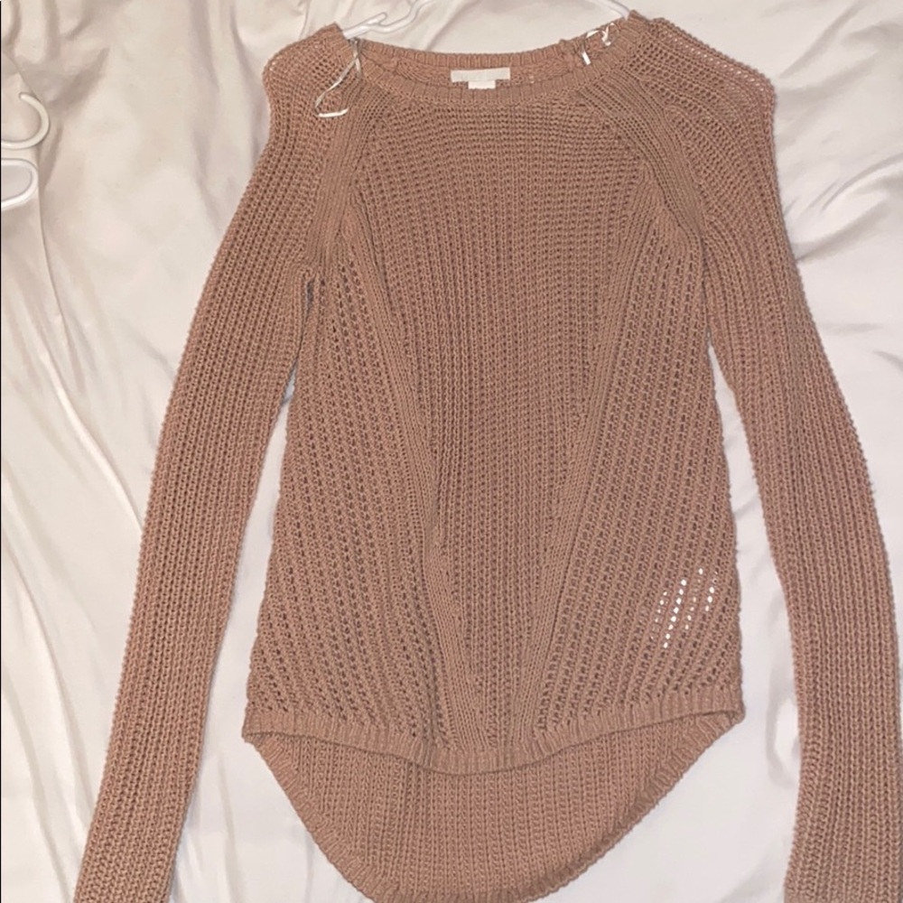 Knit nude sweater